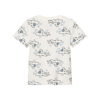 lupilu® Kleinkinder T-Shirts, 3 Stück, mit Baumwolle (schwarz/weiß gemustert, 98/104) - B-Ware neuwertig