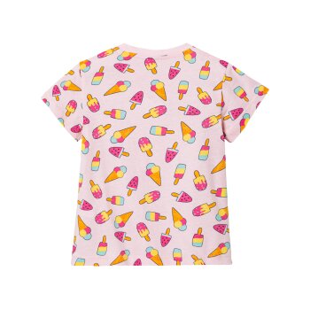 lupilu® Kleinkinder T-Shirts, 2 Stück, aus reiner Baumwolle (Muster rosa/pink, 110/116) - B-Ware neuwertig