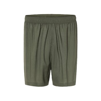 LIVERGY® Herren Pyjama, kurz, aus reiner Baumwolle (weiß/khaki, S (44/46)) - B-Ware neuwertig
