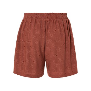 esmara® Damen Shorts mit verspielter Lochstickerei (Terracotta, M (40/42)) - B-Ware neuwertig