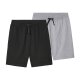 pepperts!® Kinder-Sweatbermudas, 2 Stück, 158/164, schwarz/grau - B-Ware neuwertig