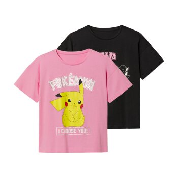 Kinder T-Shirts, 2 Stück, mit Print (Pokemon,...