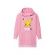 Kinder Sweatkleid mit Kapuze (Pokémon pink, 158/164) - B-Ware neuwertig