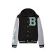 pepperts!® Kinder Collegejacke, mit Baumwolle (schwarz/grau, 158/164) - B-Ware neuwertig