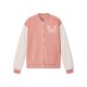 pepperts!® Kinder Collegejacke, angeraute Innenseite (rosa/weiß, 146/152) - B-Ware neuwertig