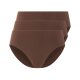 esmara® Damen Lasercut-Slips, 3 Stück, anschmiegsam und unsichtbar (braun, S (36/38)) - B-Ware neuwertig