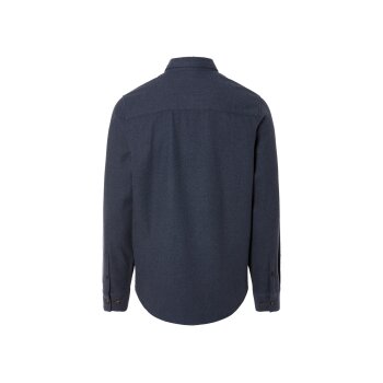 LIVERGY® Herren Flanellhemd, mit Button-down-Kragen (blau, S(37/38)) - B-Ware neuwertig