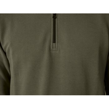 LIVERGY® Herren Troyer mit Ottoman-Struktur (Grün, L(52/54)) - B-Ware neuwertig