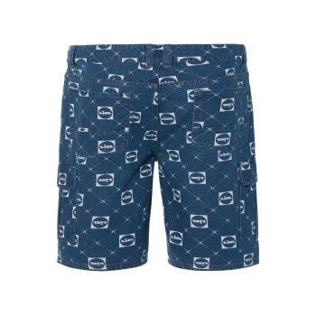 LIVERGY® Herren Jeansshorts aus reiner Baumwolle (Gemustert/blau, 34) - B-Ware neuwertig