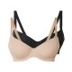 esmara® Damen Bügel-BHs, 2 Stück, mit verstellbaren Trägern (schwarz/beige, 95D) - B-Ware neuwertig