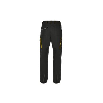 PARKSIDE PERFORMANCE® Herren-Arbeitsbundhose, mit CORDURA® Knieverstärkung, 52, schwarz/gelb - B-Ware neuwertig