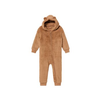 LUPILU® Baby-Overall, aus Teddyfleece-Qualität, 86/92, beige - B-Ware neuwertig