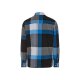 LIVERGY® Herren Freizeit-Flanellhemd, mit Button-down-Kragen (schwarz/weiß/blau, L(41/42)) - B-Ware neuwertig
