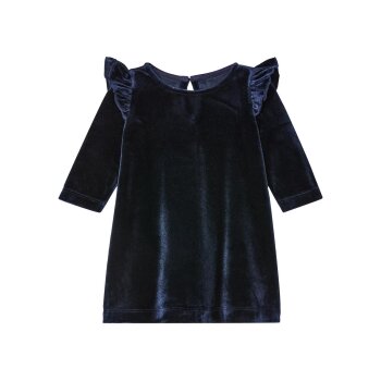 lupilu® Baby Kleid, mit weicher Velours-Qualität (marine, 62/68) - B-Ware neuwertig