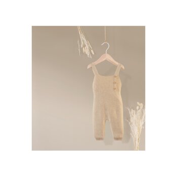 lupilu® Baby Stricklatzhose, aus reiner Bio-Baumwolle (beige, 50/56) - B-Ware neuwertig