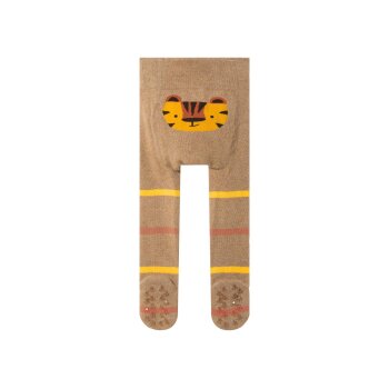 LUPILU® Baby-Krabbelstrumpfhose, mit Silikonnoppen, 74/80, braun - B-Ware neuwertig