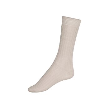 LIVERGY® Herren Socken, 5 Paar, mit Rippstruktur (Weiß/Grau, 39-42) - B-Ware neuwertig