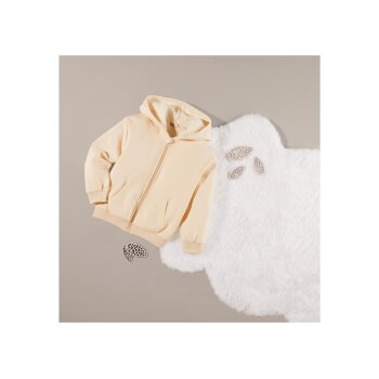 lupilu® Kinder Sweatjacke, mit Teddyfutter (Creme, 110/116) - B-Ware neuwertig