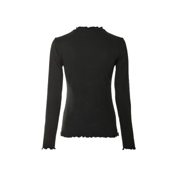 esmara® Damen Rollkragenshirt in Ripp-Qualität (schwarz, M (40/42)) - B-Ware neuwertig