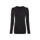 esmara® Damen Umstands-Langarmshirt, in modischer Ripp-Qualität (Schwarz, L(44/46)) - B-Ware neuwertig