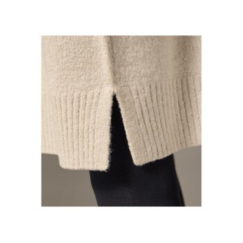 esmara® Damen Strickkleid mit Seitenschlitzen (beige, S(36/38)) - B-Ware neuwertig