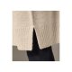 esmara® Damen Strickkleid mit Seitenschlitzen (beige, S(36/38)) - B-Ware neuwertig