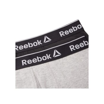 REEBOK Herren Boxershorts, 2 Stück (Schwarz/Grau, 6/L) - B-Ware neuwertig