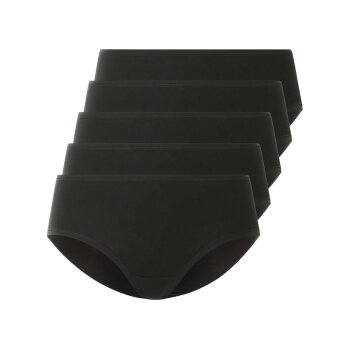esmara® Damen Hipster, 5 Stück, mit hohem Baumwollanteil (Schwarz, M(40/42)) - B-Ware neuwertig