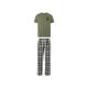 LIVERGY® Herren Pyjama, aus reiner Baumwolle (Khaki, S (44/46)) - B-Ware neuwertig