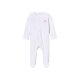 LUPILU® Baby-Nicki-Schlafoverall, mit Textildruck, 74/80, weiß - B-Ware neuwertig