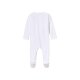 LUPILU® Baby-Nicki-Schlafoverall, mit Textildruck, 74/80, weiß - B-Ware neuwertig