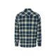 LIVERGY® Herren Freizeithemd, aus weicher, wärmender Flanell-Qualität (navy/grün/gelb, M (39/40)) - B-Ware neuwertig