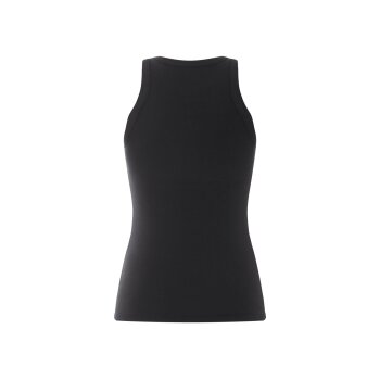 esmara® Damen Achselhemd in modischer Ripp-Qualität (Schwarz, S (36/38)) - B-Ware neuwertig