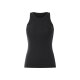 esmara® Damen Achselhemd in modischer Ripp-Qualität (Schwarz, S (36/38)) - B-Ware neuwertig