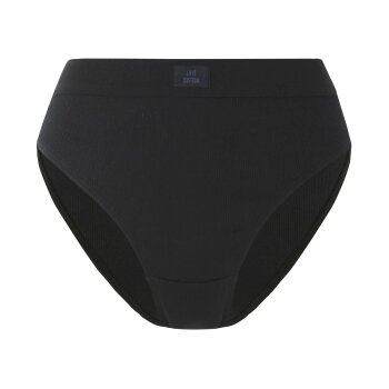 esmara® Damen Slips, 3 Stück, in modischer Ripp-Qualität (Schwarz, XS(32/34)) - B-Ware neuwertig