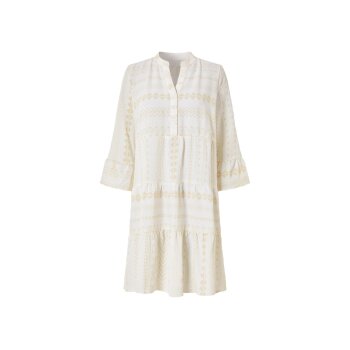 ESMARA® Damen Tunikakleid, mit Volants (Creme, M(40/42)) - B-Ware neuwertig