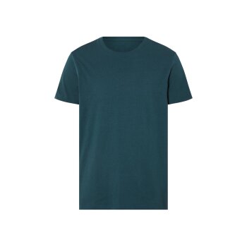 LIVERGY® Herren T-Shirts, 2 Stück (dunkelgrün/weiß, L (52/54)) - B-Ware neuwertig