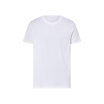 LIVERGY® Herren T-Shirts, 2 Stück (dunkelgrün/weiß, L (52/54)) - B-Ware neuwertig
