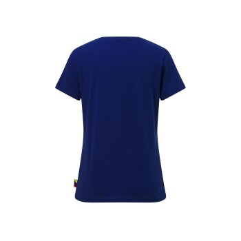 CRIVIT Lidl-Trek Damen Funktionsshirt mit hohem Baumwollanteil (Blau, S(36/38)) - B-Ware neuwertig