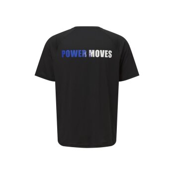 CRIVIT Funktionsshirt Herren mit Rückendruck Herren-Funktionsshirt mit Rückendruck Funktionsshirt mit Rückendruck für Herren (Schwarz, S (44/46)) - B-Ware neuwertig