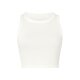 ESMARA® Damen Crop-Tops, 2 Stück, gerippt (weiß/navy, XS (32/34)) - B-Ware neuwertig