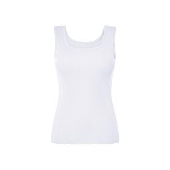esmara® Damen Tops, 2 Stück, in modischer Ripp-Qualität (Schwarz/weiß, M(40/42)) - B-Ware neuwertig