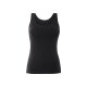 esmara® Damen Achselhemden, 3 Stück, hoher Baumwollanteil (Schwarz/weiß, XS (32/34)) - B-Ware neuwertig