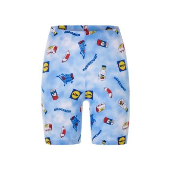 Lidl Damen Radler-Leggings, normale Leibhöhe (Blau,...
