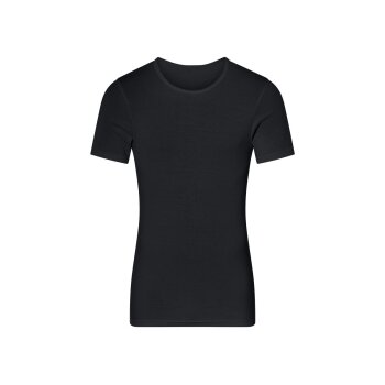 LIVERGY® Herren Feinripp-Unterziehshirts, 3 Stück (schwarz/runder Kragen, 6/L) - B-Ware neuwertig