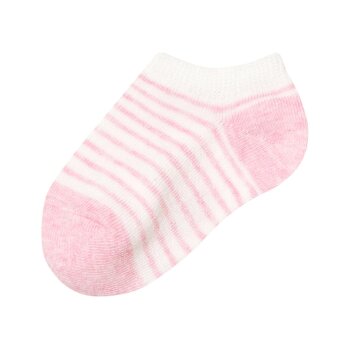 LUPILU® Kinder-Sneakersocken, 10 Paar, mit Bio-Baumwolle (rosa/creme/grau/navy, 19/22) - B-Ware neuwertig