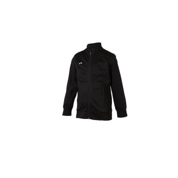 CRIVIT Kinder Trainingsjacke mit seitlichen Reißverschlusstaschen (Schwarz, 134/140) - B-Ware neuwertig