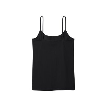 esmara® Damen Spaghettiträgerhemden, 3 Stück (Schwarz, XS(32/34)) - B-Ware neuwertig