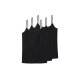 esmara® Damen Spaghettiträgerhemden, 3 Stück (Schwarz, XS(32/34)) - B-Ware neuwertig