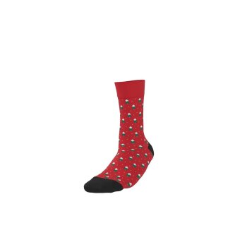 ESMARA® Herren Socken, 3 Paar (Schwarz/Rot, 43-46) - B-Ware neuwertig